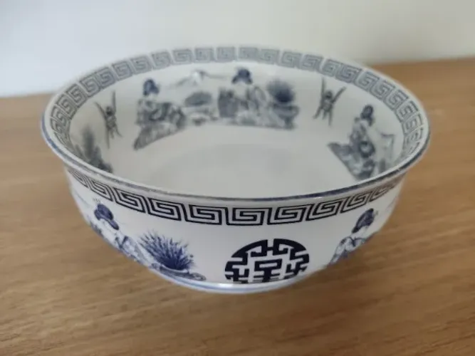 Antigo Bowl Tigela Em Porcelana Schmidt 15 Cm Estilo Japonês