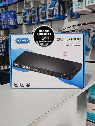Sphitter HDMI 1x8 knup por 180 no Pix ou no dinheiro 