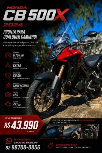 CB 500x ANO 2024 EXTRA