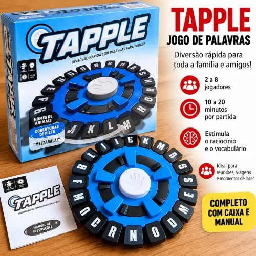 Tapple Jogo de Palavras | Completo com Caixa e Manual