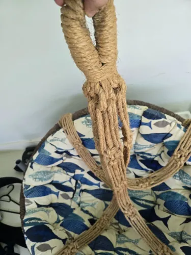 Balanço Suspenso de fibra natural, suporta ate 120KG