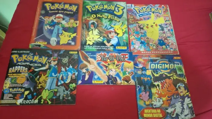 Álbuns de Figurinhas Pokémon, Yu-Gi-Oh! e Digimon