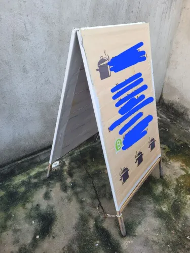 Placa cavalete