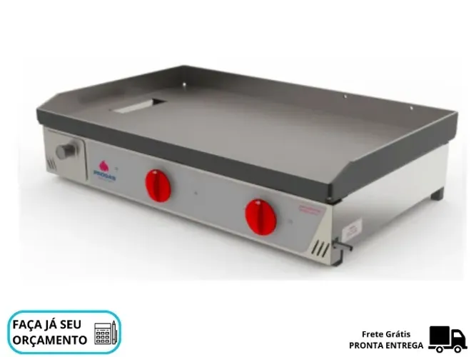 Chapa de Lanches 80CM 2 Queimadores Progas
