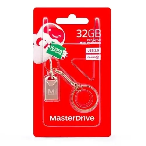 Pen Drive Chaveiro Mini 2.0 32GB Classe 10 M-104 Masterdrive