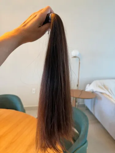 Mega hair morena iluminada