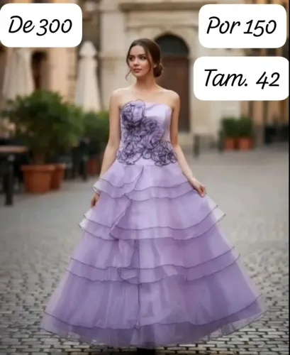 Vestido longo de festa Tam. 42