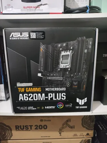 Placa mãe Asus Tuf A620M plus AM5 novo lacrado 