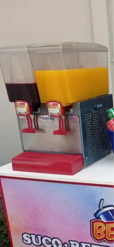 Maquina se suco reubly 2 cubas de 16 litros