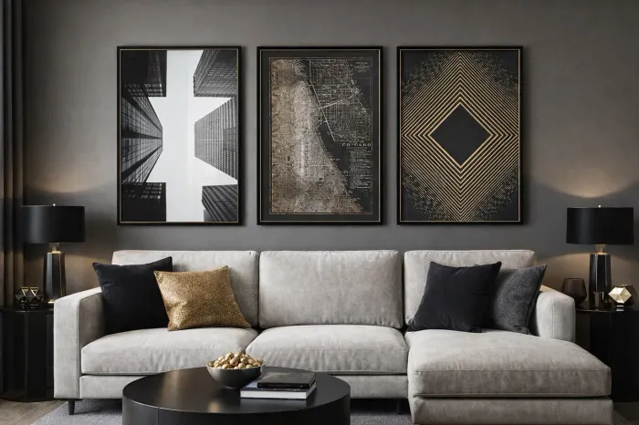 Trio de quadros