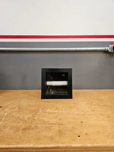  Porta Papel Higiênico Embutido Decorativo Preto | Moderno e Elegante