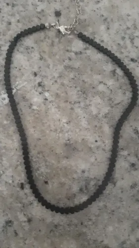Colar Semijoia Ematita preta