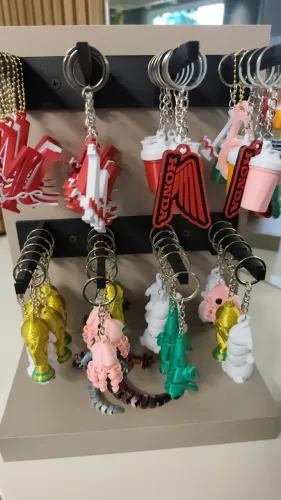 Kit chaveiros 3d para revenda 