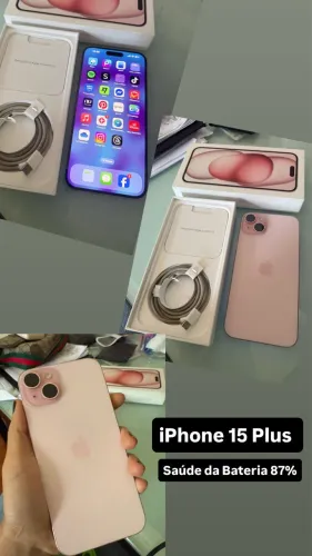 iPhone 15 plus rosa 128