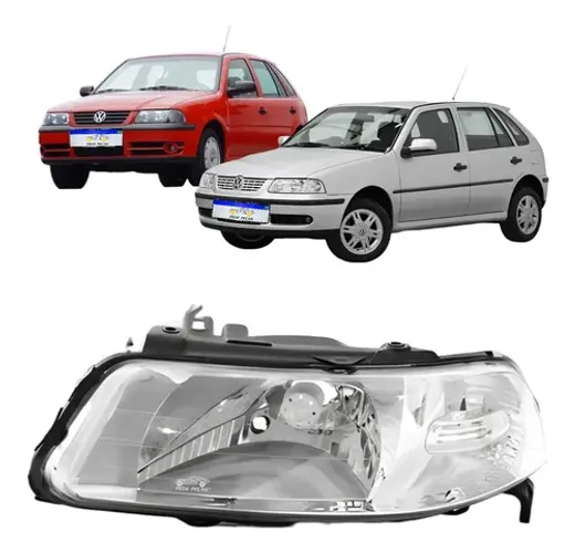 Farol Vw Gol Saveiro Parati G3 1999 A 2005 Foco Simples Le Esquerdo/motorista