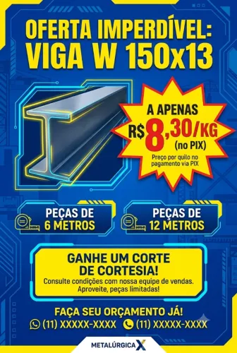 VIGA / PERFIL 150X13 E 200X35,9 NOVINHAS!!