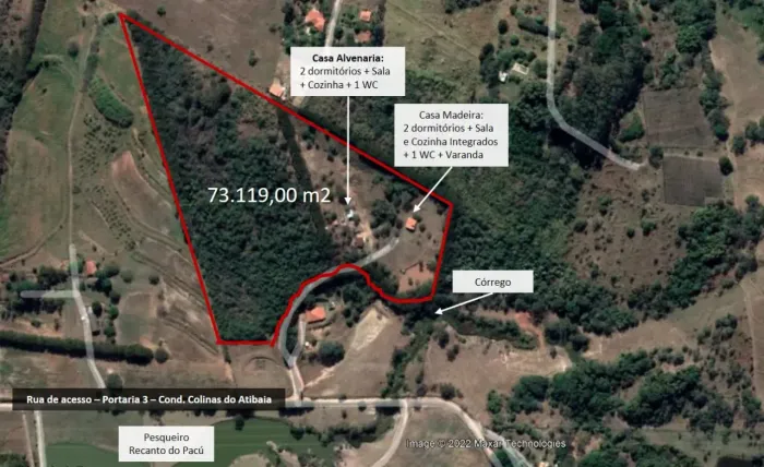 Sítio no Condomínio Colinas do Atibaia 73.017,40m2 - Sousas