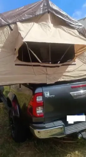 Barraca Sherpa com estrutura para carroceria caminhonete