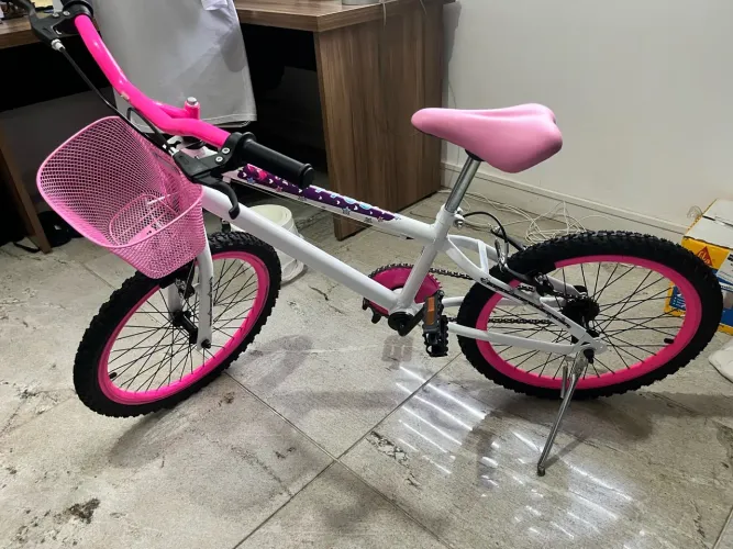Bicicleta Julli colli aro 20 com cestinha 