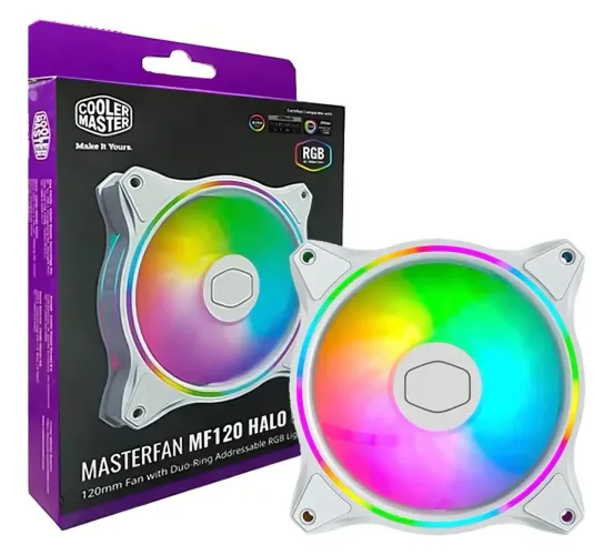 Cooler Fan Cooler master Mf120 Halo 2 Argb 120mm Branco