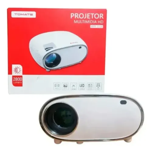 Lacrado Projetor multimídia HD 2800 Lúmens TOMATE MPR-5008