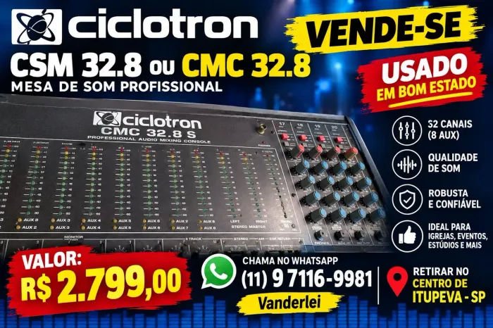 Mesa ciclotron modelo CSM 32.8 Usado