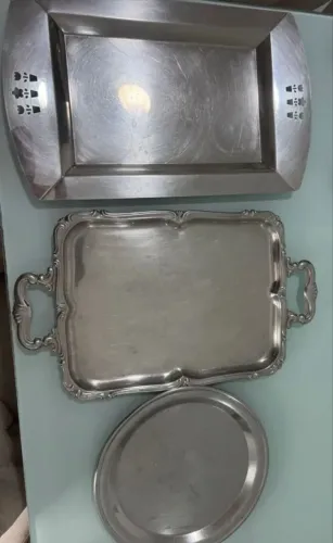  Bandeijas de inox 