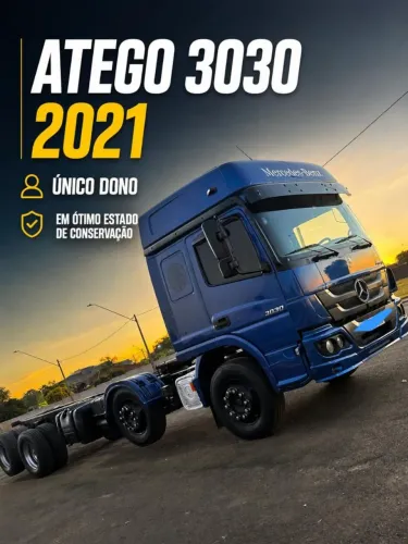 Atego 3030 8x2 no chassi