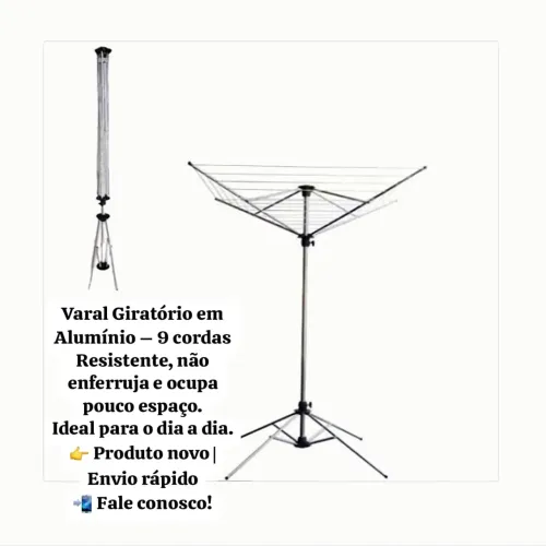 Varal giratorio 9 cordas e outros!!