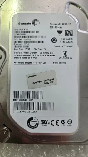 HD SATA 500GB pra DVR/PC
