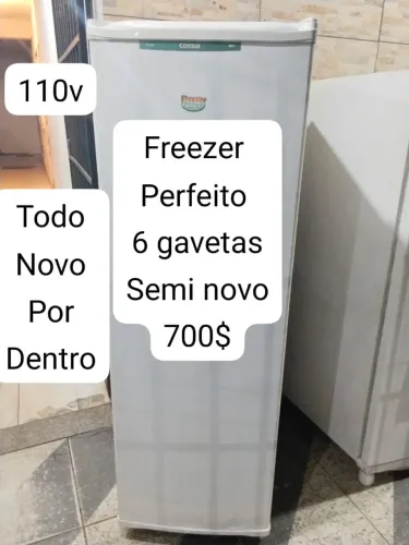 Vendo freezer perfeito semi novo 6 gavetas 