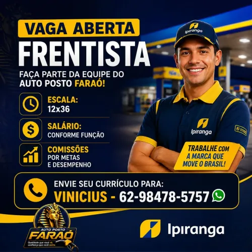 Frentista 12x36 - Center Ville