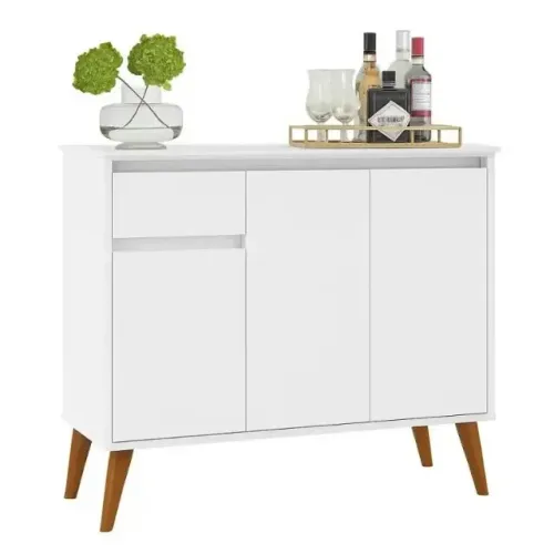 Aparador Buffet Veneza 3 Portas 1 Gaveta 93cm Dividimos Em Até 10x Sem Juros