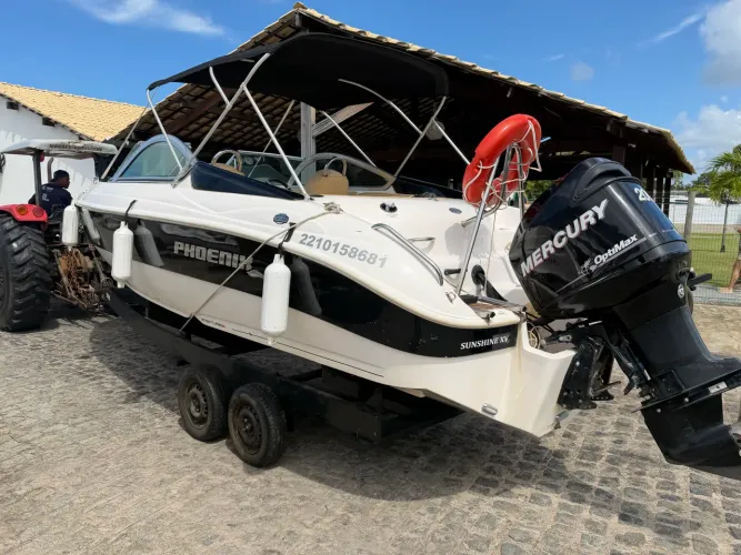 Lancha Phoenix 235 Mercury 200HP Zerada | 329h | Nunca Locação | Oportunidade