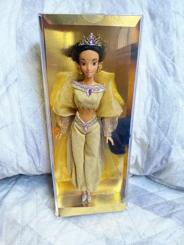 (Sedex-Leia) Boneca Rara Jasmine Gold Princess