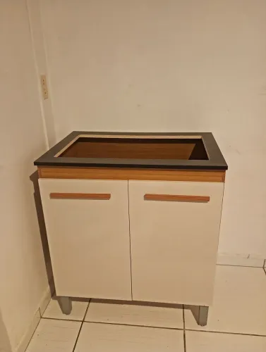 Balcão Armário Gabinete Fogão Cooktop 4 Bocas Paneleiro