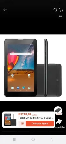 Tablet multilaser funciona perfeitamente
