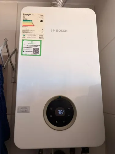 Aquecedor de água a gás boiler Bosch 16L/min