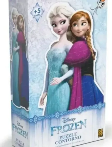 Quebra-cabeça Do Filme Frozen Da Disney com 80 peças 