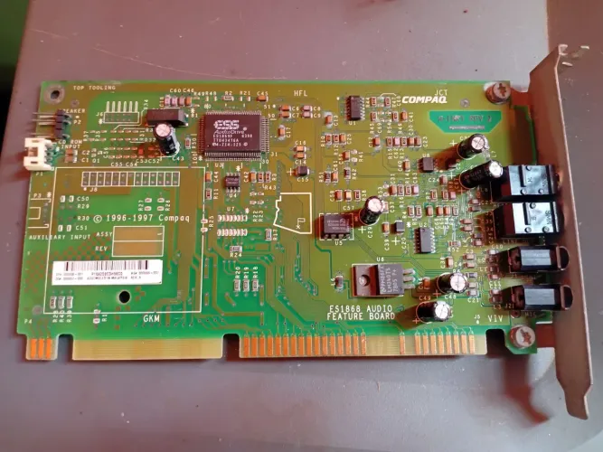 Placa de som isa ESS Compaq ES1868