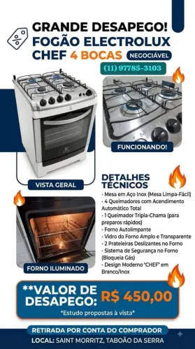 FOGÃO ELECTROLUX