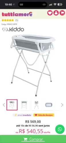 Banheira Safety 1st Smile com Suporte, Grey