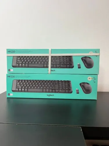 Kit TECLADO E MOUSE SEM FIO LOGITECH MK220 COM DESIGN COMPACTO, CONEXAO USB, PILHAS INCLUS