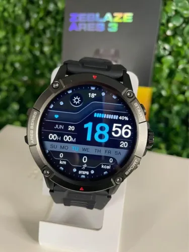 Smartwatch Zeblaze 4/IP69 á prova de água/Tela Amoled Ultra HD/ROBUSTo/105 modos esportes