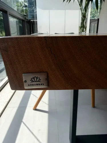 Mesa Madeira com pés inox da ARBOREAL