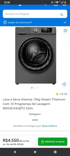 Vendo lave e saque