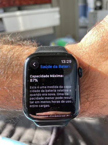 Apple Watch Series 8 45mm Preto Original | Saúde da Bateria 87%