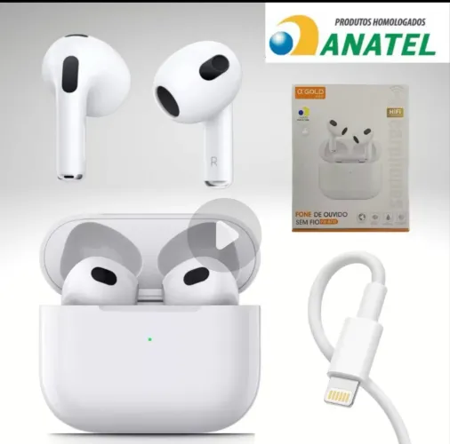 Fone Bluetooth FN-BT10 AGold Sem Fio 5.4 TWS Som Potente