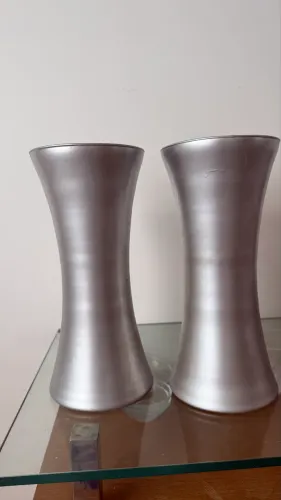 Vasos decorativos prata 