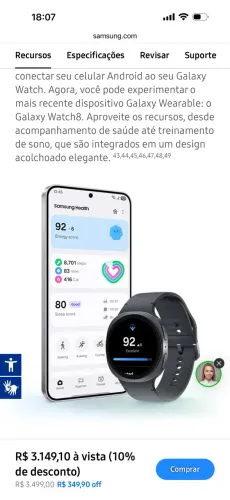 Watch 8 LTE Samsung